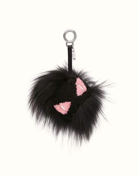 fendi fur eye bag charm